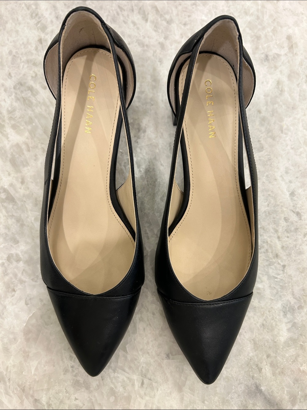 Cole Haan Black Pointed Toe heels